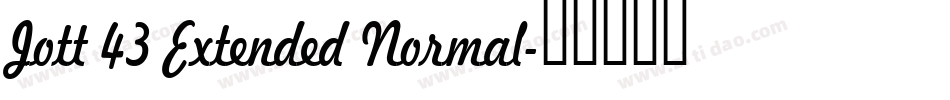 Jott 43 Extended Normal字体转换